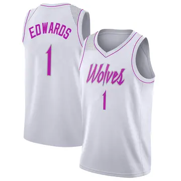 Minnesota Timberwolves Anthony Edwards 2018/19 Jersey - Earned Edition - Men's Swingman White