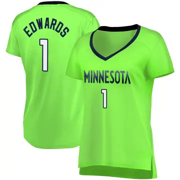 Minnesota Timberwolves Anthony Edwards Jersey - Statement Edition - Women's Fast Break Green