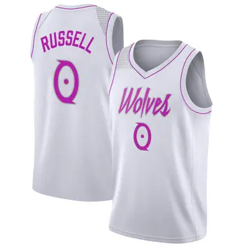 Minnesota Timberwolves D'Angelo Russell 2018/19 Jersey - Earned Edition - Youth Swingman White