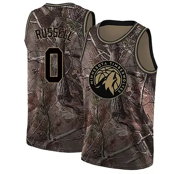 Minnesota Timberwolves D'Angelo Russell Custom Realtree Collection Jersey - Youth Swingman Camo