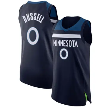 Minnesota Timberwolves D'Angelo Russell Jersey - Icon Edition - Men's Authentic Navy