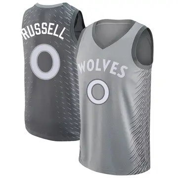 Minnesota Timberwolves D'Angelo Russell Silver Jersey - City Edition - Youth Swingman