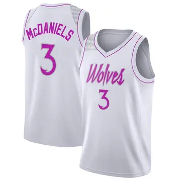 Minnesota Timberwolves Jaden McDaniels 2018/19 Jersey - Earned Edition - Men's Swingman White