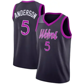 Minnesota Timberwolves Kyle Anderson 2018/19 Jersey - City Edition - Youth Swingman Purple