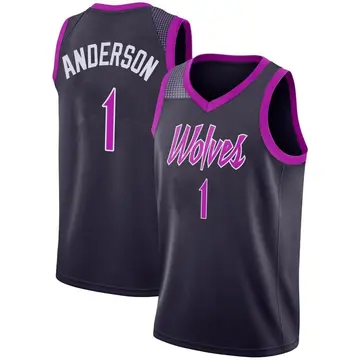 Minnesota Timberwolves Kyle Anderson 2018/19 Jersey - City Edition - Youth Swingman Purple