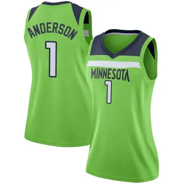 Minnesota Timberwolves Kyle Anderson Jersey - Statement Edition - Women's Swingman Green