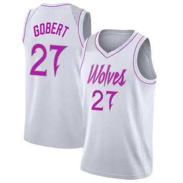 Minnesota Timberwolves Rudy Gobert 2018/19 Jersey - Earned Edition - Men's Swingman White